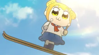 😌 Popuko Pop Team Epic Anime, Popuko, Pop Team Epic, Ski, Chibi, Süß telegram sticker