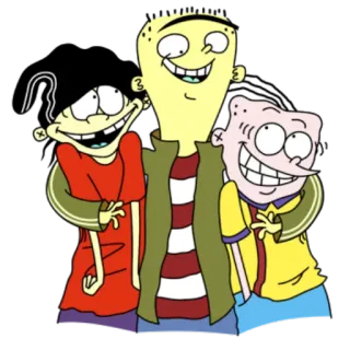 👬 Ed, Edd n Eddy мультфильм, анимированные, персонажи, группа whatsapp sticker