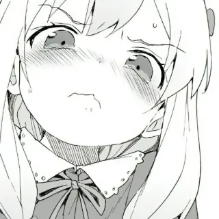 😡 アニメ 女の子, 泣く, 悲しい, かわいい, 漫画, イラスト, 可愛い telegram sticker