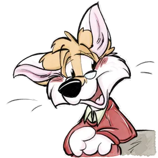 📑 Cartoon, Fuchs, Tier, Anthropomorph, Charakter, Zeichnung, Illustration, Niedlich telegram sticker