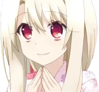 😇 Illyasviel von Einzbern Fate/stay night Аниме, Персонаж, Илиясвиль, Fate, Стикер, Милый, Девушка telegram sticker