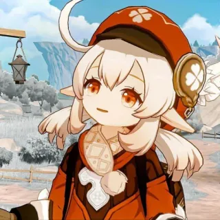 😕 Klee Genshin Impact Klee, Genshin Impact, video game, anime, cute, elf telegram sticker
