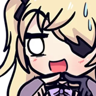 😅 อนิเมะ, ปฏิกิริยา, ประหลาดใจ, น่ารัก, ตกใจ telegram sticker