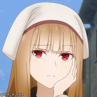 ☹️ Mahiru Shiina The Angel Next Door Spoils Me Rotten rix_n_fox whatsapp sticker