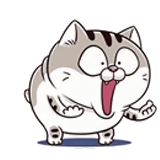 🤨 Katze, Tier, Cartoon, süß, Aufkleber telegram sticker