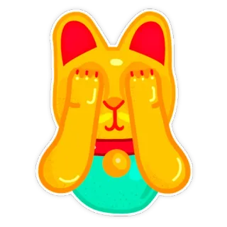 Maneki-neko @kristinaboyar telegram stickers