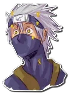 🤩 Kakashi Naruto Anime, Cartoon, Kakashi, Ninja whatsapp sticker