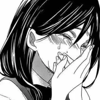 🤧 Anime, Weinend, Traurig, Mädchen, Manga telegram sticker