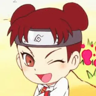 🌟 Tenten Naruto Anime, Dibujos animados, Tenten, Naruto, Ninja, Lindo whatsapp sticker