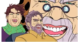 😂 Joseph Joestar JoJo's Bizarre Adventure Anime, Jojo, Jojo's Bizarre Adventure, Joseph Joestar, Rire, Meme, Drôle whatsapp sticker