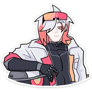 😒 Anime, Manga, Personage, Kunst, Sticker, Illustratie telegram sticker