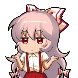 🤗 Аниме, Чиби, Мультфильм, Девушка, Милый telegram sticker
