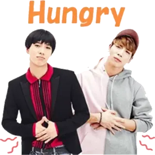 😋 Hungry faminto, comida, homens, K-Pop telegram sticker