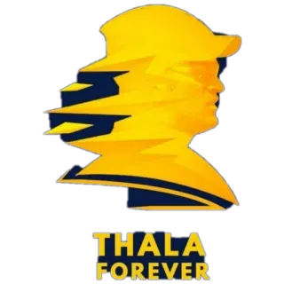 🔥 THALA FOREVER sport, fan, cricket indiano, cricket, giallo, ritratto telegram sticker