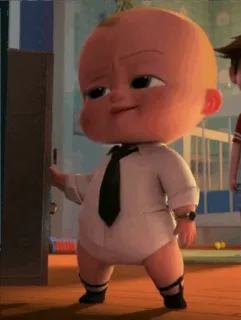 👔 Boss Baby The Boss Baby Baby, Cartoon, Film, Anzug, Chef whatsapp sticker