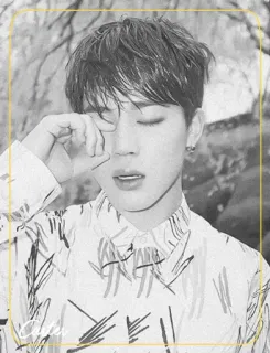 ◾️ Jimin Jimin, BTS, Kpop, cantor, retrato, celebridade whatsapp sticker