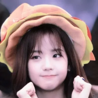 🎀 Jisoo kpop, jisoo, blackpink, chapeau, fille, célébrité whatsapp sticker