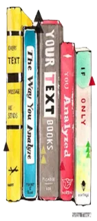 📚 EVERY
TEXT
MESAN
SONAS
The Way You Analyze
YOUR TEXT BOOKS
IF
ONLY
YOU Analyzed
FICADOR libri, lettura, testo, analisi, letteratura, dorsi libri telegram sticker