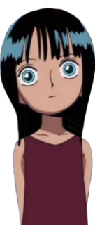 🤔 Nico Robin One Piece anime, one piece, nico robin, character, girl whatsapp sticker