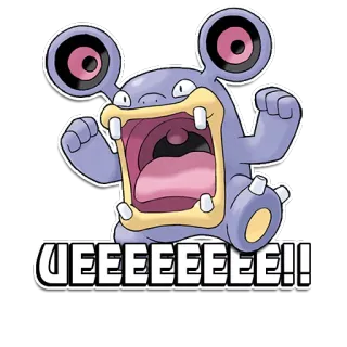 🙌 Loudred UEEEEEEE!! pokemon, loudred, monster, cartoon, videospiel, süß, anime whatsapp sticker