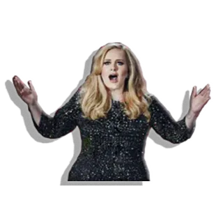 😳 Adele cantora, mulher, artista, música, celebridade telegram sticker