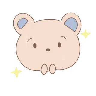 🥹 bear, cute, cartoon, animal, kawaii, sticker telegram sticker
