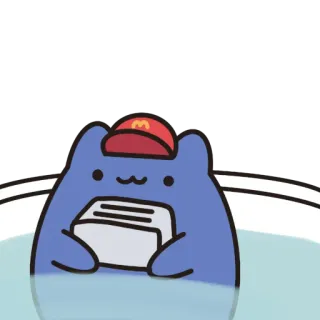 🤕 Dibujo animado, Gato, Baño, Lindo, Kawaii, Azul, Pegatina telegram sticker