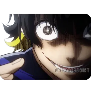 👹 Anime, Sourire narquois, Maléfique, Personnage, Effrayant whatsapp sticker