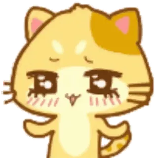 💃 кот, животное, милый, наклейка, каваий, мультфильм, кошачий telegram sticker