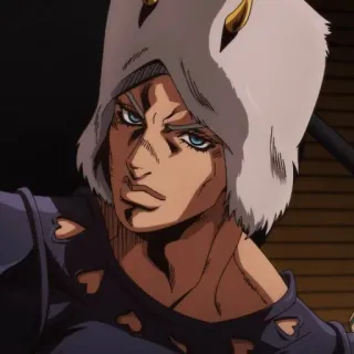 🌊 Risotto Nero JoJo's Bizarre Adventure anime, manga, Risotto Nero, JoJo's Bizarre Adventure, character telegram sticker