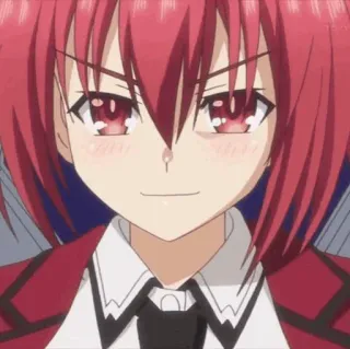 🔥 anime, red hair, anime girl, smug telegram sticker