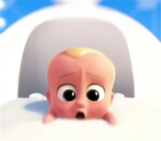 😦 Boss Baby The Boss Baby em bé, hoạt hình, Nhóc trùm, nhân vật whatsapp sticker