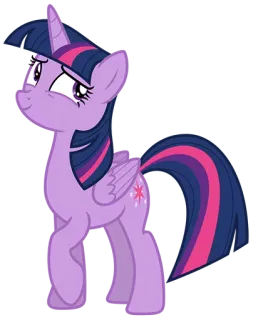 😏 Twilight Sparkle My Little Pony Pony, Cartoon, Freundschaft, Magie, Twilight Sparkle telegram sticker