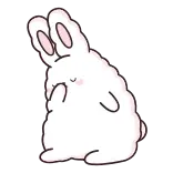 🤦‍♂ thỏ, con thỏ, dễ thương, động vật, hoạt hình telegram sticker