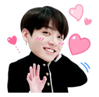 😇 Jeon Jungkook kpop, jungkook, bts, idol, cuore, carino telegram sticker
