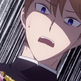 😱 Miyuki Shirogane Kaguya-sama: Love Is War Anime, Kaguya-sama, Love is War, Miyuki Shirogane, Ausdruck, Schockiert telegram sticker