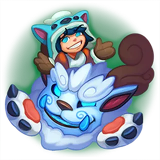 🤷‍♂️ Nunu League of Legends 누누, 윌럼프, 리그 오브 레전드, 비디오 게임, 귀여운 telegram sticker