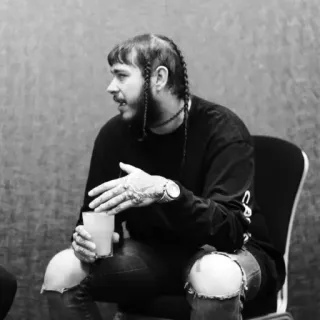 🕯 Post Malone Post Malone, Muzikant, Rapper, Beroemdheid, Artiest, Zanger telegram sticker