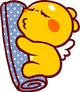 🛌 น่ารัก, การ์ตูน, หมี, นางฟ้า, นอนหลับ, น่าเอ็นดู telegram sticker