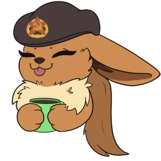 Comrade Eevee telegram stickers