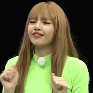 🌿 Lisa kpop, lisa, blackpink, cantora, dança, engraçado, divertido telegram sticker