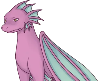 😞 dragón, fantasía, lindo, animal whatsapp sticker