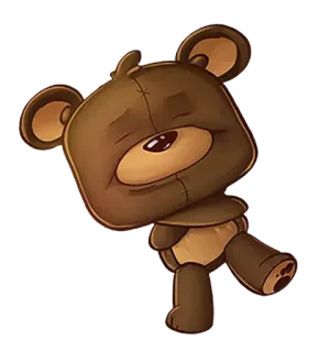 🐻 orsetto, giocattolo, peluche, carino, cartone animato whatsapp sticker