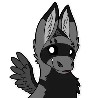 👀 Furry, Anthro, Animal, Cartoon, Personnage, Illustration telegram sticker