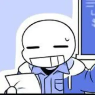 ☠️ Sans Undertale skeleton, cartoon, undertale, sans telegram sticker