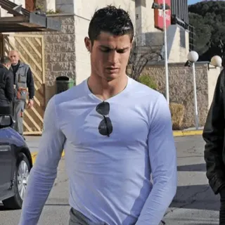 🖤 Cristiano Ronaldo 足球, 运动员, 肖像, 男人, 名人 telegram sticker