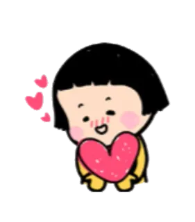 💗 милый, мультфильм, сердце, любовь, каваий telegram sticker