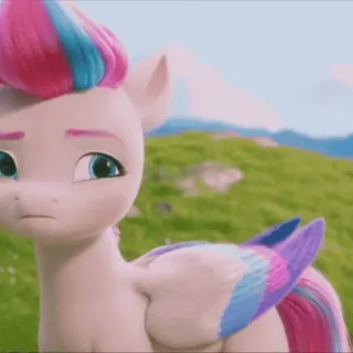 😡 Zipp Storm My Little Pony: A New Generation pony, cartoon, My Little Pony, horse, animal, animation telegram sticker