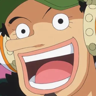 😀 Usopp One Piece Anime, One Piece, Usopp, Personnage, Drôle, Dessin animé whatsapp sticker
