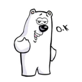👌 мультик, медведь, средний палец, оскорбительный, жест telegram sticker